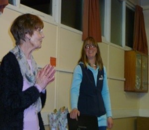 Stacey with Pam, President